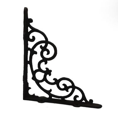 quality Vintage Classic Pattern Cast Iron Shelf Bracket For Shop factory