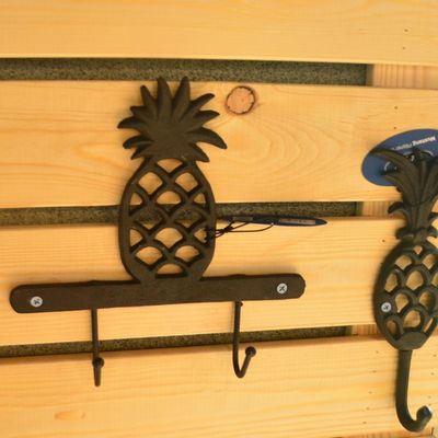 quality Pineapple Vintage Wall Mounted Key Hanger  Cast Iron Crafts factory