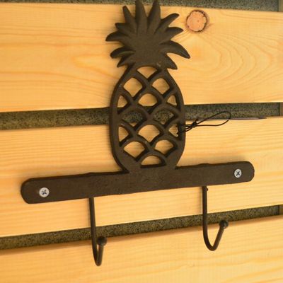 quality Pineapple Vintage Wall Mounted Key Hanger  Cast Iron Crafts factory
