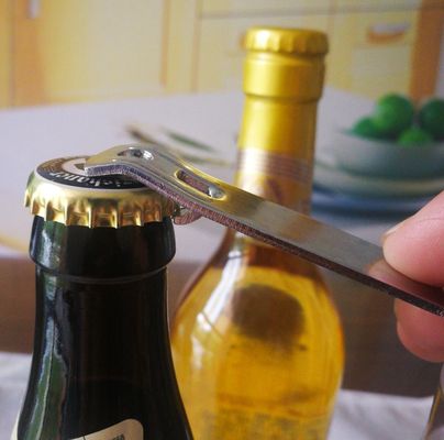 quality Embossed Brands Logo Vintage Stainless Steel Bottle Opener factory