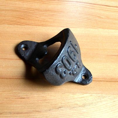 quality Wall Mount Iron Bottle Opener Cast Iron Crafts For Bar Club factory