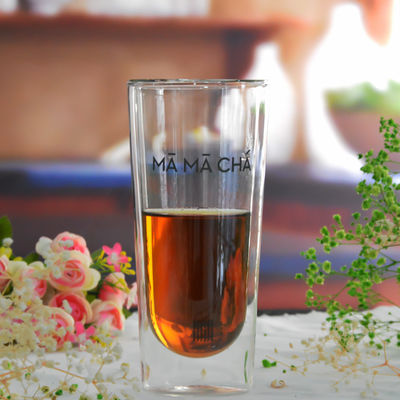 quality Double Wall Heat Resistant Round Tall Tumbler Glass factory