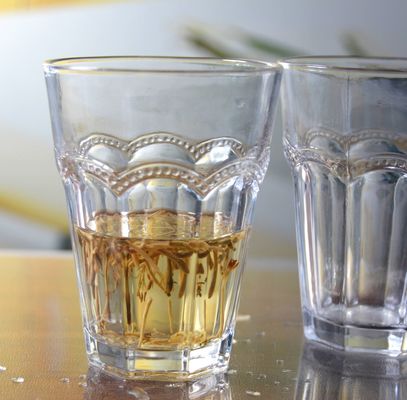 quality Stemless Embossed Multiple Tangent 10 Oz Glass Tumbler factory