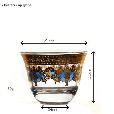 quality High End Luxury Gold Decal Decorated Tumbler Drinking Glasses factory