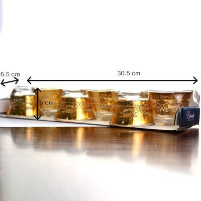 quality High End Luxury Gold Decal Decorated Tumbler Drinking Glasses factory