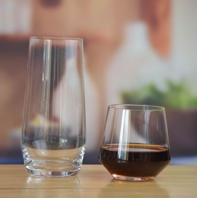 quality Stemless 20 Ounce Glass Tumbler For Ice Tea factory