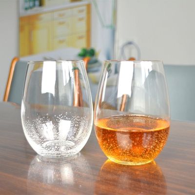 quality 500ml Transparent Stemless Whiskey Tumbler Glasses , Wine Glass Tumbler factory