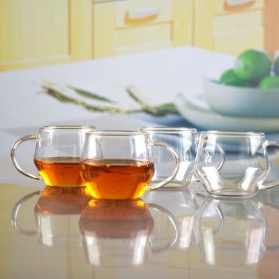 quality Borosilicate Heat Resistant Tea Glass Mug With Handle factory