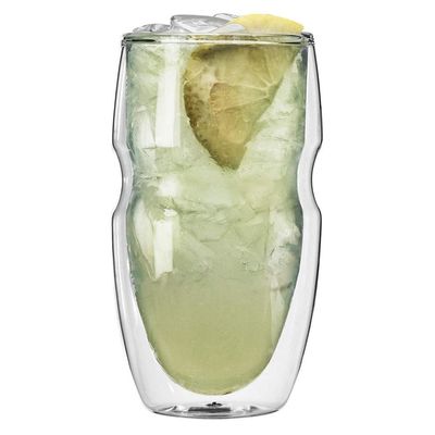 quality Personalize Borosilicate Double Wall Tumbler Drinking Glasses factory