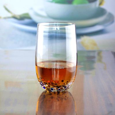 quality Red Stars Bottomed Creative Macadam Tumbler Drinking Glasses factory