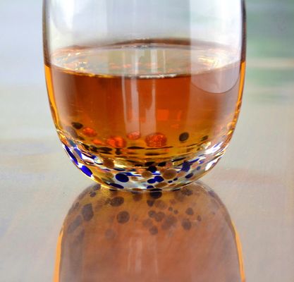 quality Red Stars Bottomed Creative Macadam Tumbler Drinking Glasses factory