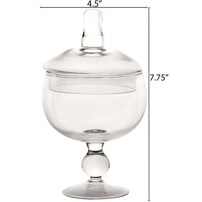 quality Multipurpose Set Of 3 Clear Glass Jars For Kitchen factory