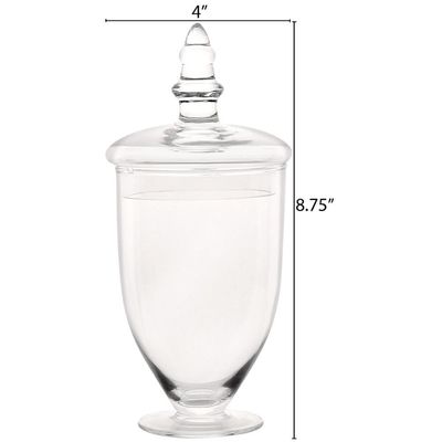 quality Multipurpose Set Of 3 Clear Glass Jars For Kitchen factory