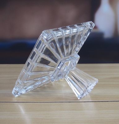 quality Square Optic Stripes Glass Storage Jars For Candy factory