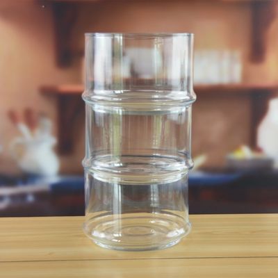 quality Stackable 3 Layers Tower Shaped Glass Storage Jars factory