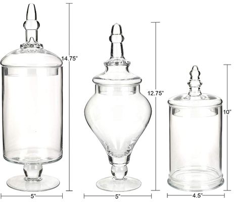 quality Bird Handle Glass Canister With Lid factory