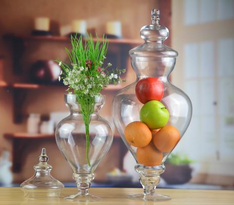 quality Bird Handle Glass Canister With Lid factory