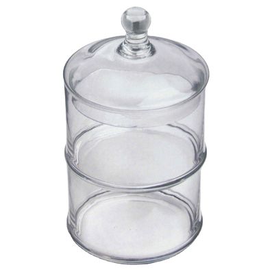 quality Handblown 3 Layer Stackable Storage Jars With Lids factory