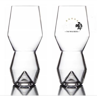 quality Unique Peak Bottom Ipa Glass Handmade Crystal Craft Beer Glasses factory