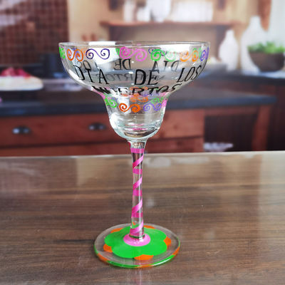 quality Halloween Margarita Glass 12Oz Crystal Cocktail Glasses factory
