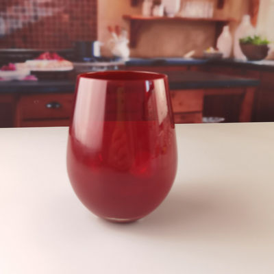 quality Lead Free Stemless Crystal Wine Glass Handblown 550ml factory