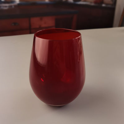 quality Lead Free Stemless Crystal Wine Glass Handblown 550ml factory
