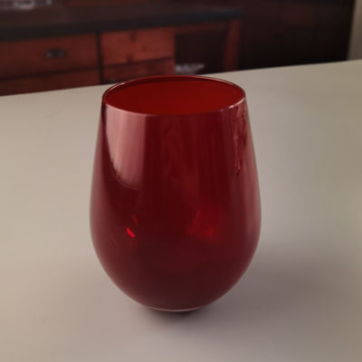 quality Lead Free Stemless Crystal Wine Glass Handblown 550ml factory