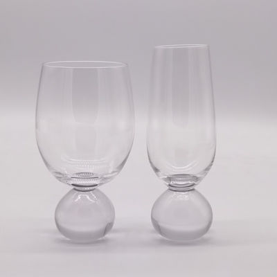 quality Ball Stemmed Lead Free Crystal Highball Tumblers For Champagne factory